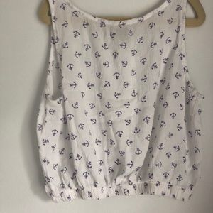 Anchor crop top